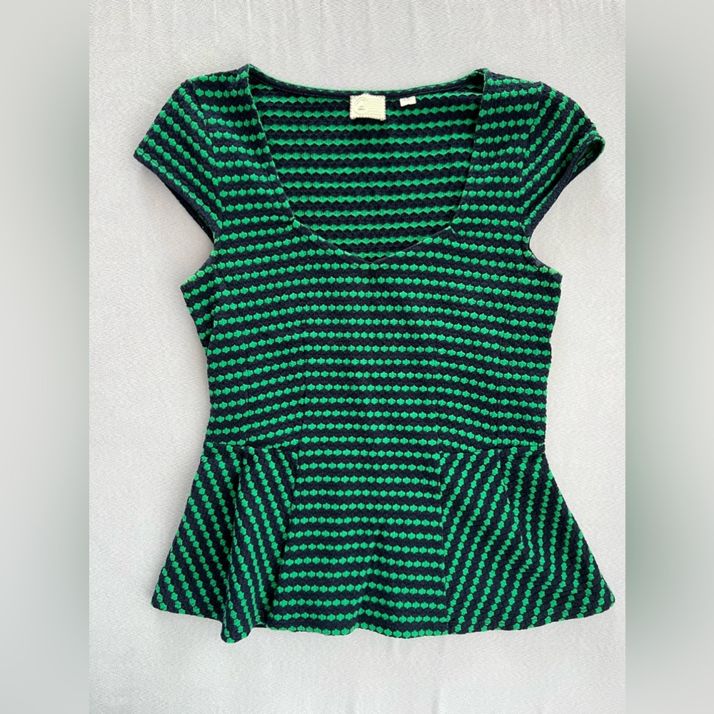 Anthropologie 9-H15 STCL Fit and Flare / Peplum Top (Size S)